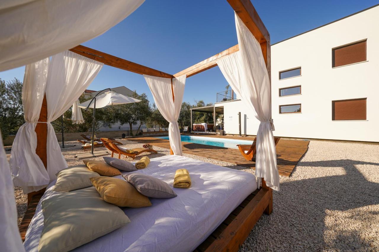 Villa Suncica With Heated Pool, Jacuzzi And Bikes Near Zadar Sukošan Exterior foto