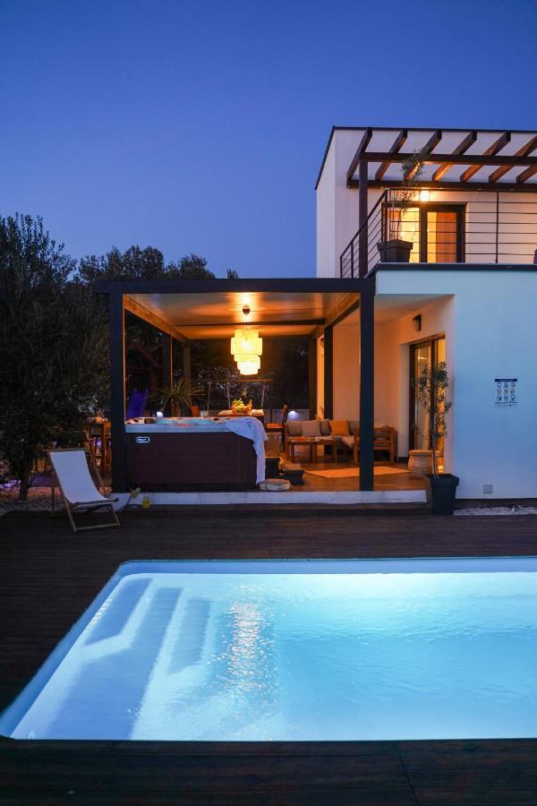 Villa Suncica With Heated Pool, Jacuzzi And Bikes Near Zadar Sukošan Exterior foto