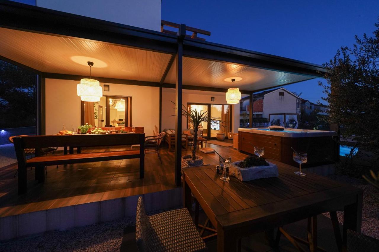 Villa Suncica With Heated Pool, Jacuzzi And Bikes Near Zadar Sukošan Exterior foto