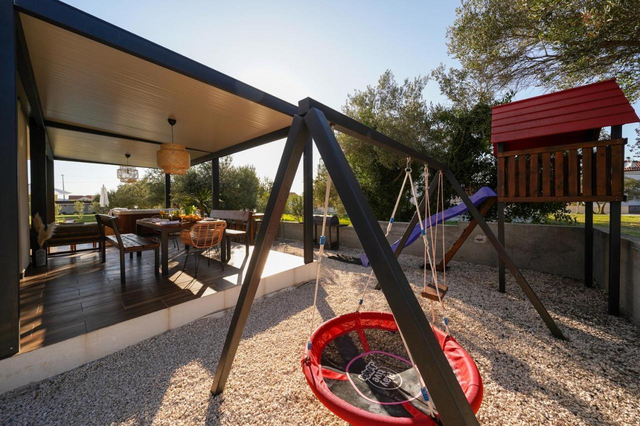 Villa Suncica With Heated Pool, Jacuzzi And Bikes Near Zadar Sukošan Exterior foto